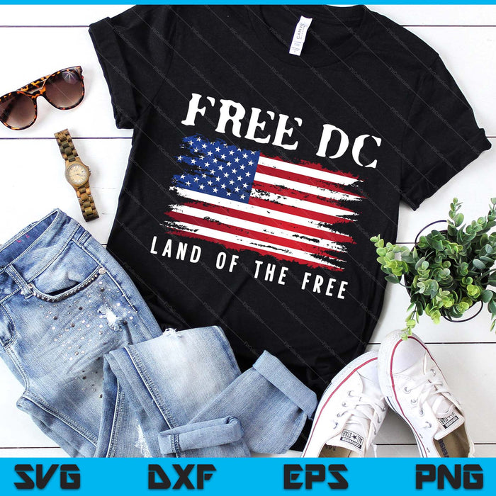 Free Dc  Washington Dc Land Of The Free SVG PNG Digital Printable Files