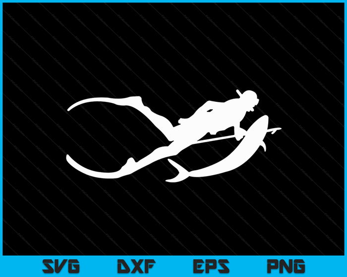 Free Diving Spearfishing Snorkelling SVG PNG Digital Printable Files