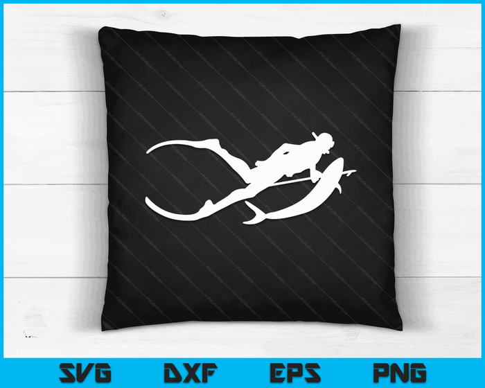 Free Diving Spearfishing Snorkelling SVG PNG Digital Printable Files