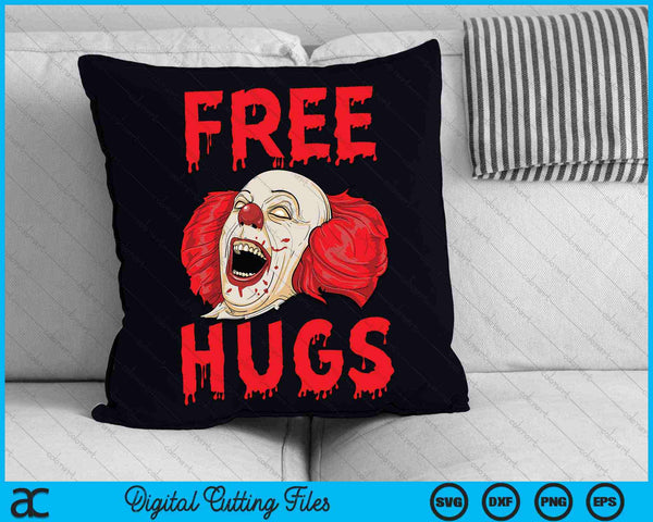 Gratis knuffels Halloween Evil Killer Scary Clown Horror SVG PNG digitale snijbestanden