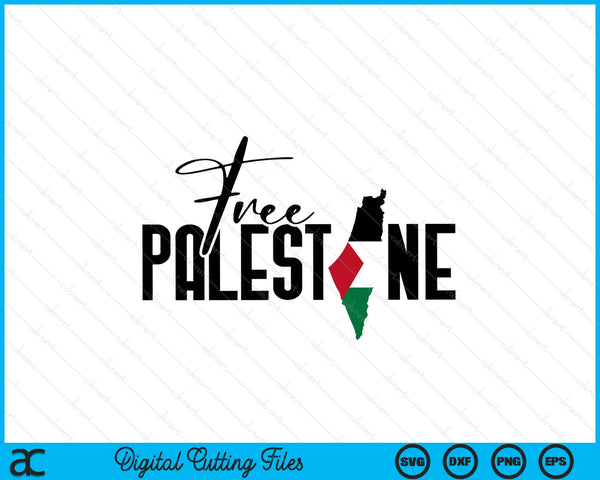 Free palestine SVG cut file
