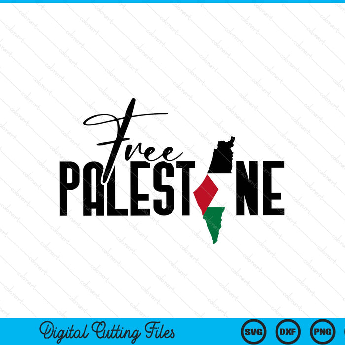 Free palestine SVG cut file