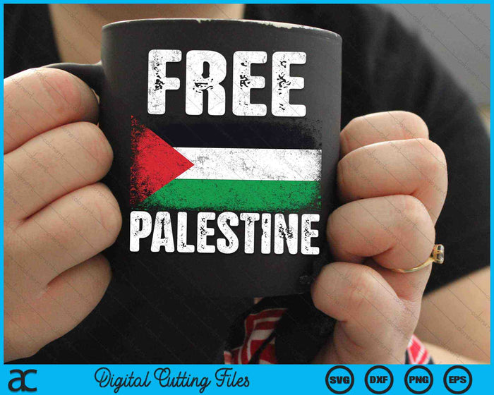 Free Palestine Free Gaza Palestine Flag SVG PNG Digital Cutting Files