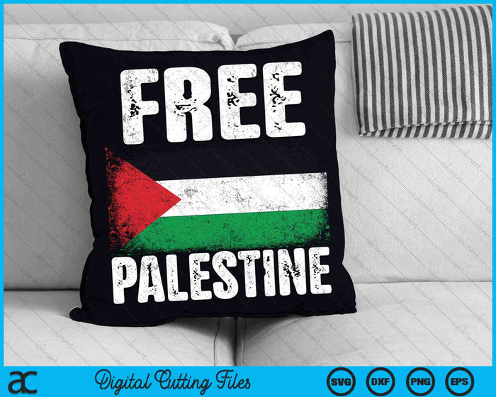 Free Palestine Free Gaza Palestine Flag SVG PNG Digital Cutting Files