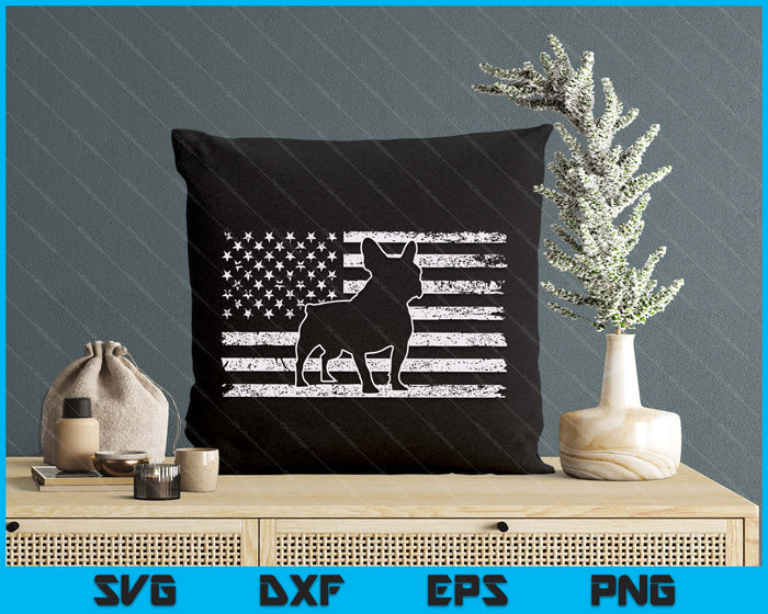 Frenchie 4th Of July French Usa Flag SVG PNG Digital Printable Files