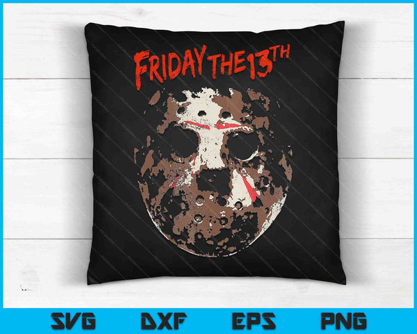 Friday the 13th Rough Mask SVG PNG Digital Cutting Files