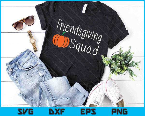 Friendsgiving Squad Vrienden Thanksgiving Pompoen SVG PNG Digitale Snijbestanden