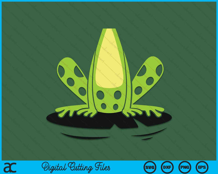 Frog Body Costume Cute Easy Reptile Halloween SVG PNG Digital Cutting Files