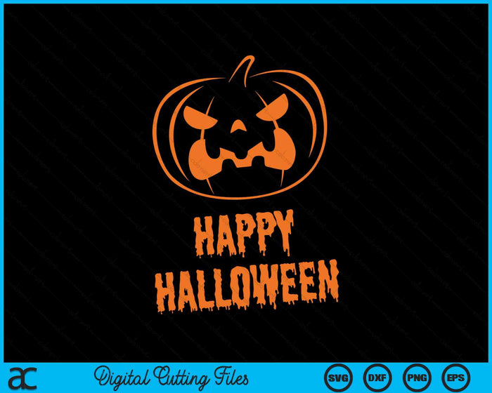 Fröhliches Halloween Kürbis Gesicht Lustiges Halloween Kostüm SVG PNG digitale snijbestanden