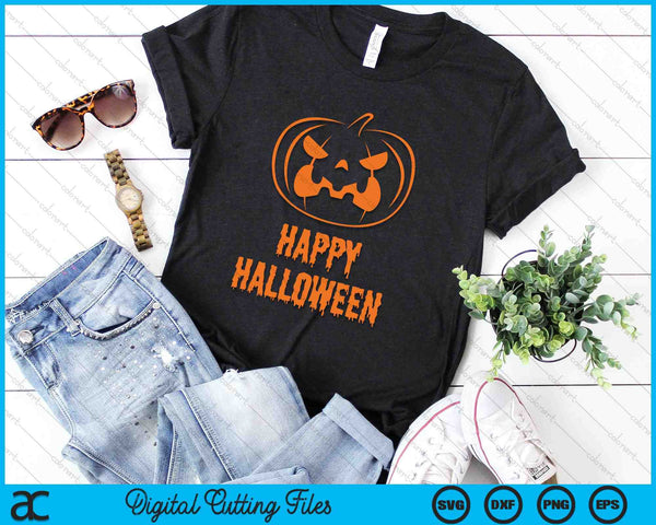 Fröhliches Halloween Kürbis Gesicht Lustiges Halloween Kostüm SVG PNG digitale snijbestanden