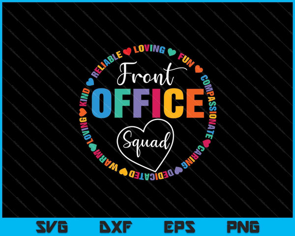 Front Office Squad SVG PNG snijden afdrukbare bestanden