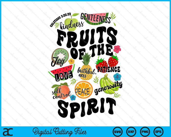 Fruits Of The Spirit SVG PNG Digital Printable Files