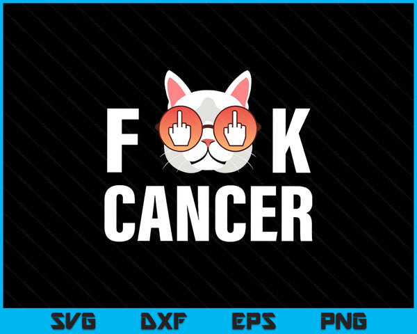 Fu-ck cancer SVG cut file