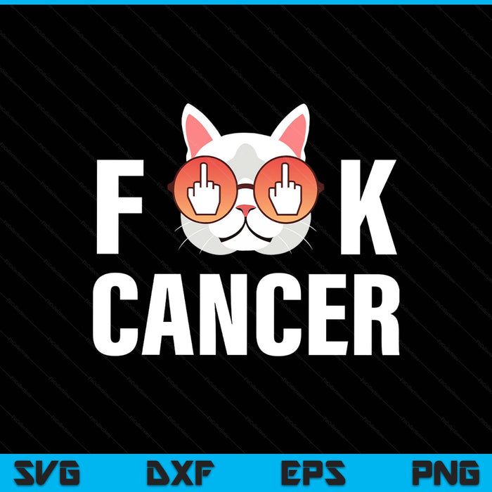 Fu-ck cancer SVG cut file