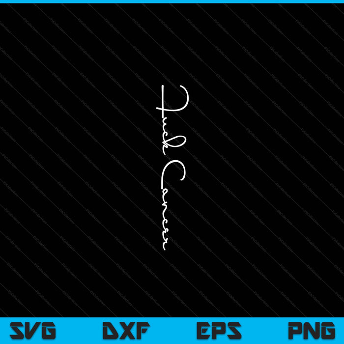 Fuck cancer hate cancer breast cancer awareness SVG cut file