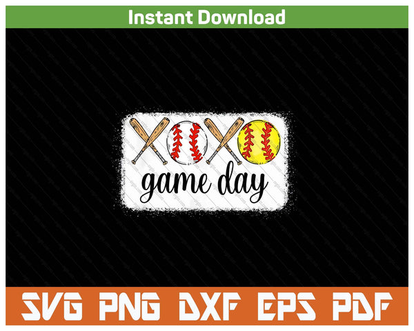 Matching Family Softball & Baseball Game Day SVG PNG Files