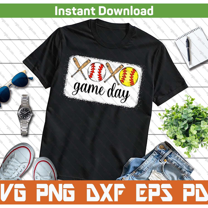 Matching Family Softball & Baseball Game Day SVG PNG Files