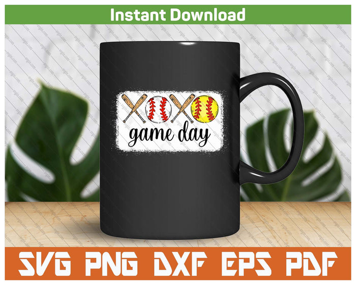 Matching Family Softball & Baseball Game Day SVG PNG Files