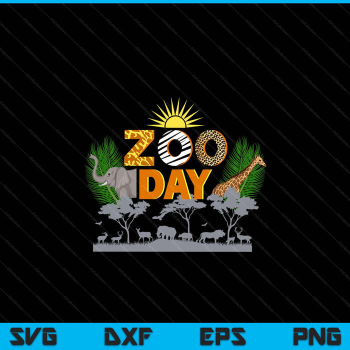 Fun Zoo Day Cute Animals School Field Trip Safari SVG PNG Digital Printable Files