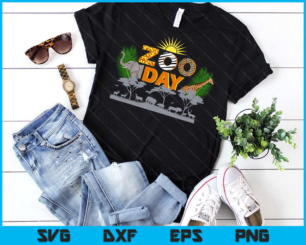 Fun Zoo Day Cute Animals School Field Trip Safari SVG PNG Digital Printable Files