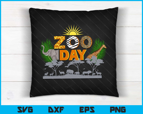 Fun Zoo Day Cute Animals School Field Trip Safari SVG PNG Digital Printable Files
