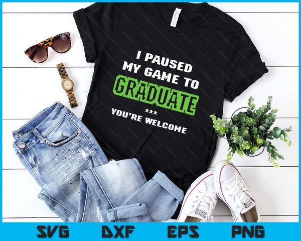 Funny Gamer Graduate Graduation SVG PNG Digital Printable Files