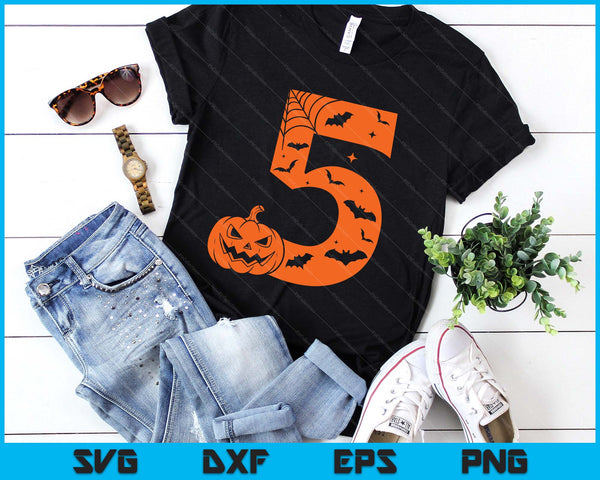 Funny 5 Five Meme Birthday Halloween Costume SVG PNG Digital Printable Files