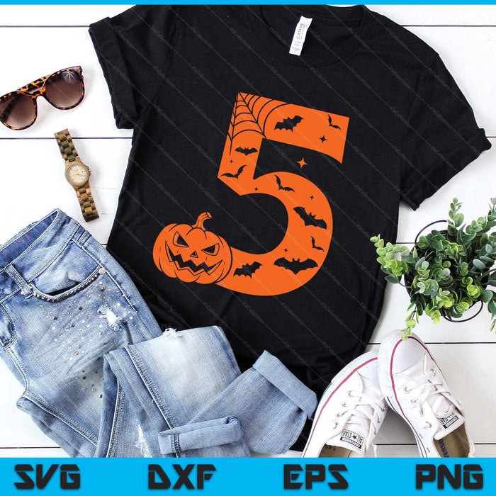 Funny 5 Five Meme Birthday Halloween Costume SVG PNG Digital Printable Files