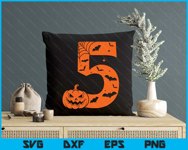 Funny 5 Five Meme Birthday Halloween Costume SVG PNG Digital Printable Files