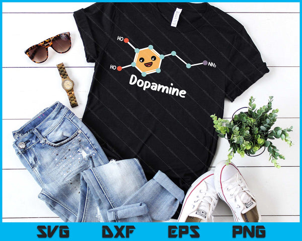 Funny Adhd Cute Dopamine Chemical Structure Neurodiverse SVG PNG Digital Printable Files