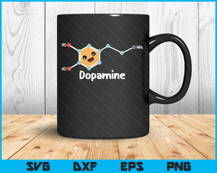 Funny Adhd Cute Dopamine Chemical Structure Neurodiverse SVG PNG Digital Printable Files