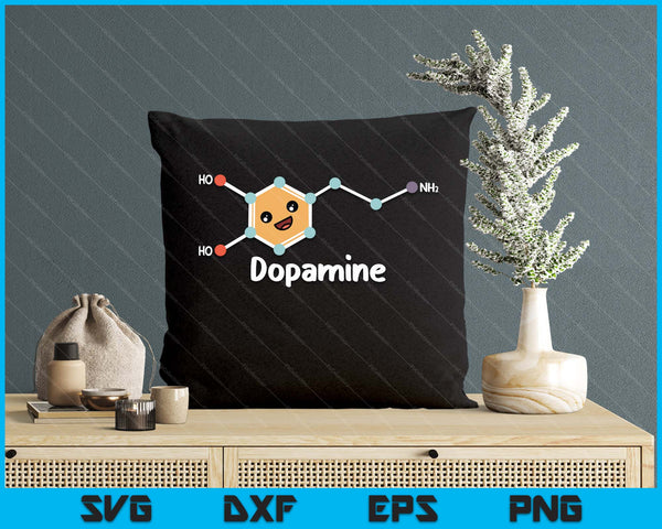Funny Adhd Cute Dopamine Chemical Structure Neurodiverse SVG PNG Digital Printable Files