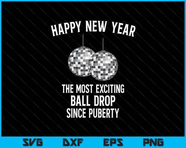 Adult New Year's eve ball drop SVG cut file