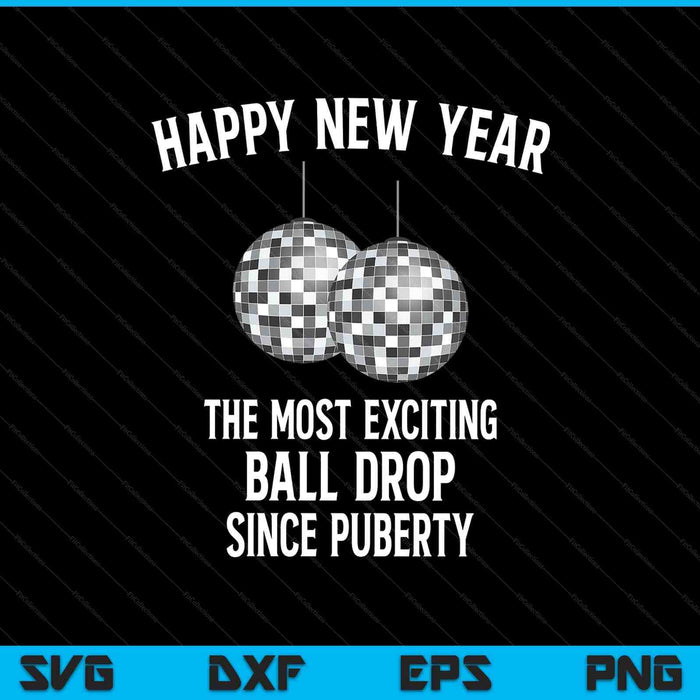 Adult New Year's eve ball drop SVG cut file