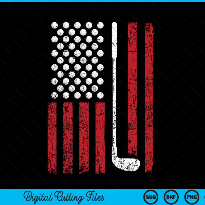 American Flag Golf For Golfer SVG PNG Digital Cutting Files