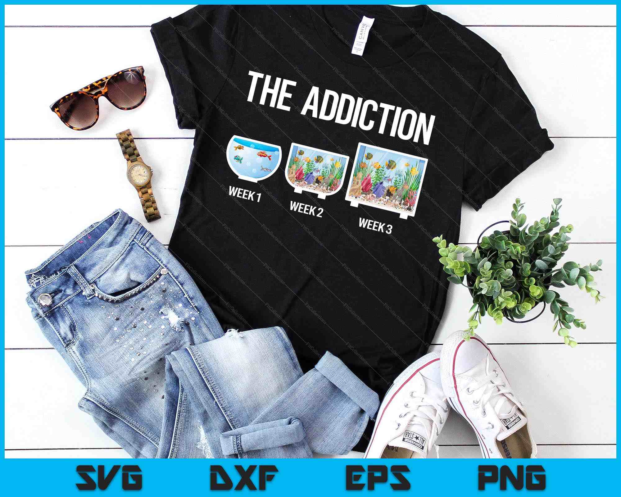 Funny Aquarium Aquarist Fish Tank Addiction SVG PNG Printable Files ...