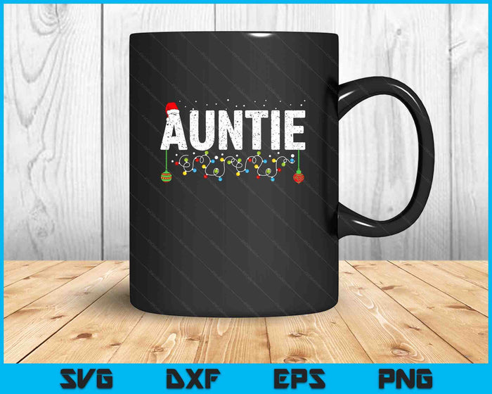 Funny Auntie Merry Christmas Pajama Family Men Meme Xmas SVG PNG Digital Printable Files