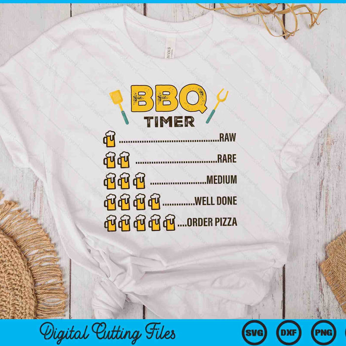 Funny Bbq Beer Timer SVG PNG Digital Printable Files