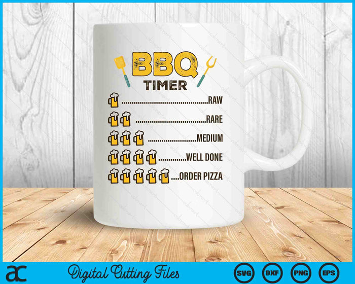 Funny Bbq Beer Timer SVG PNG Digital Printable Files