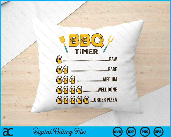 Funny Bbq Beer Timer SVG PNG Digital Printable Files