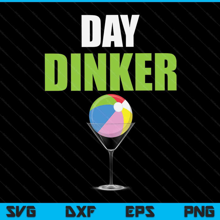 Beach Ball Day Dinker SVG PNG Digital Cutting Files