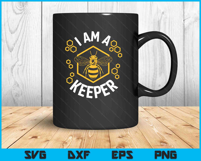 Funny Beekeeper Shirt Men Women I Am a Keeper Beekeeping SVG PNG Digital Printable Files