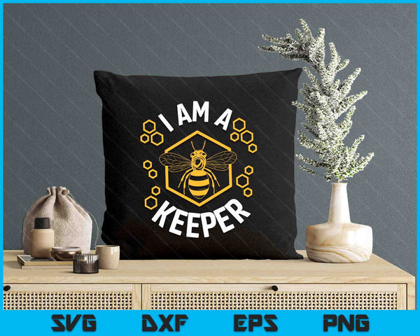 Funny Beekeeper Shirt Men Women I Am a Keeper Beekeeping SVG PNG Digital Printable Files