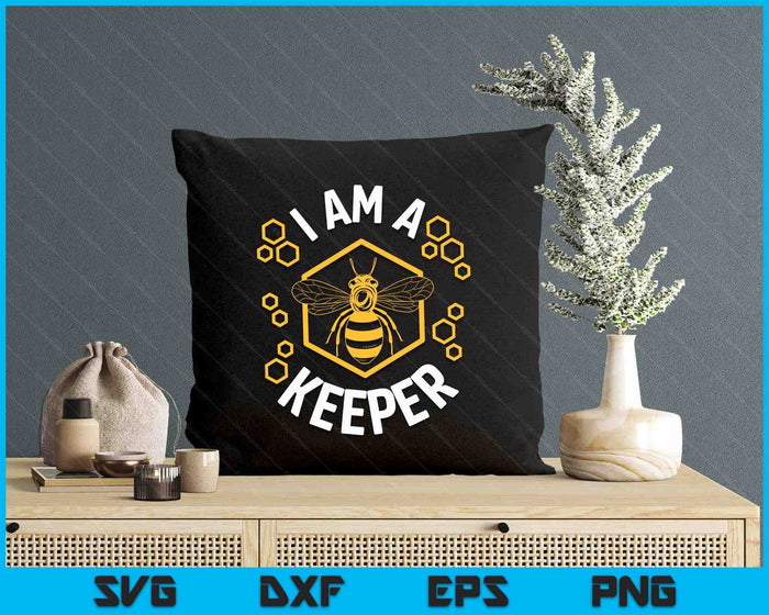 Funny Beekeeper Shirt Men Women I Am a Keeper Beekeeping SVG PNG Digital Printable Files