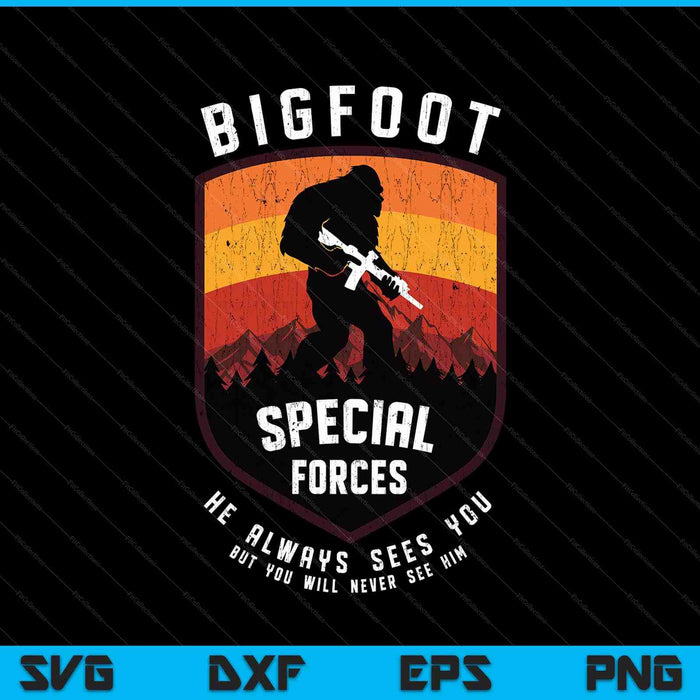 Bigfoot tactical special forces for military SVG cut file