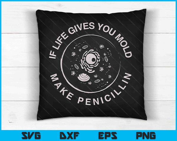 Bioloog Gift Mold Penicilline Science Nerd Biologie SVG PNG Digitale Snijbestanden