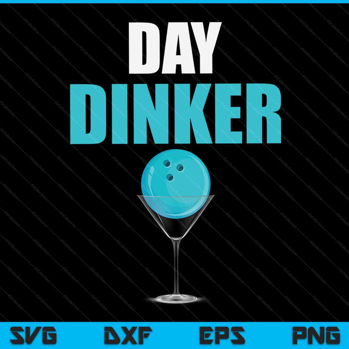 Bowling Ball Day Dinker SVG PNG Digital Cutting Files