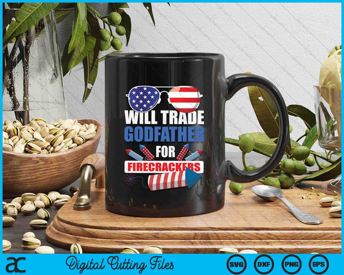 Boys 4th Of July Kids Trade Godfather For Firecrackers SVG PNG Digital Cutting Files