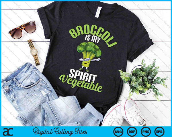 Funny Broccoli Is My Spirit Vegetable Lover Gift SVG PNG Digital Printable Files