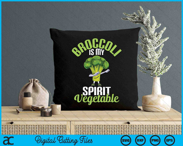 Funny Broccoli Is My Spirit Vegetable Lover Gift SVG PNG Digital Printable Files